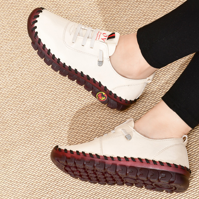 Women's Calfskin Leather Walking Shoes – Ultra Comfortable