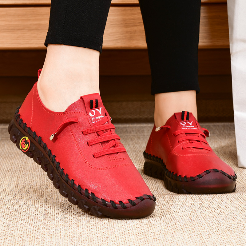 Women's Calfskin Leather Walking Shoes – Ultra Comfortable