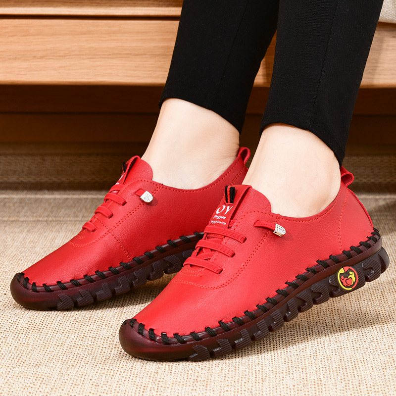 Women's Calfskin Leather Walking Shoes – Ultra Comfortable