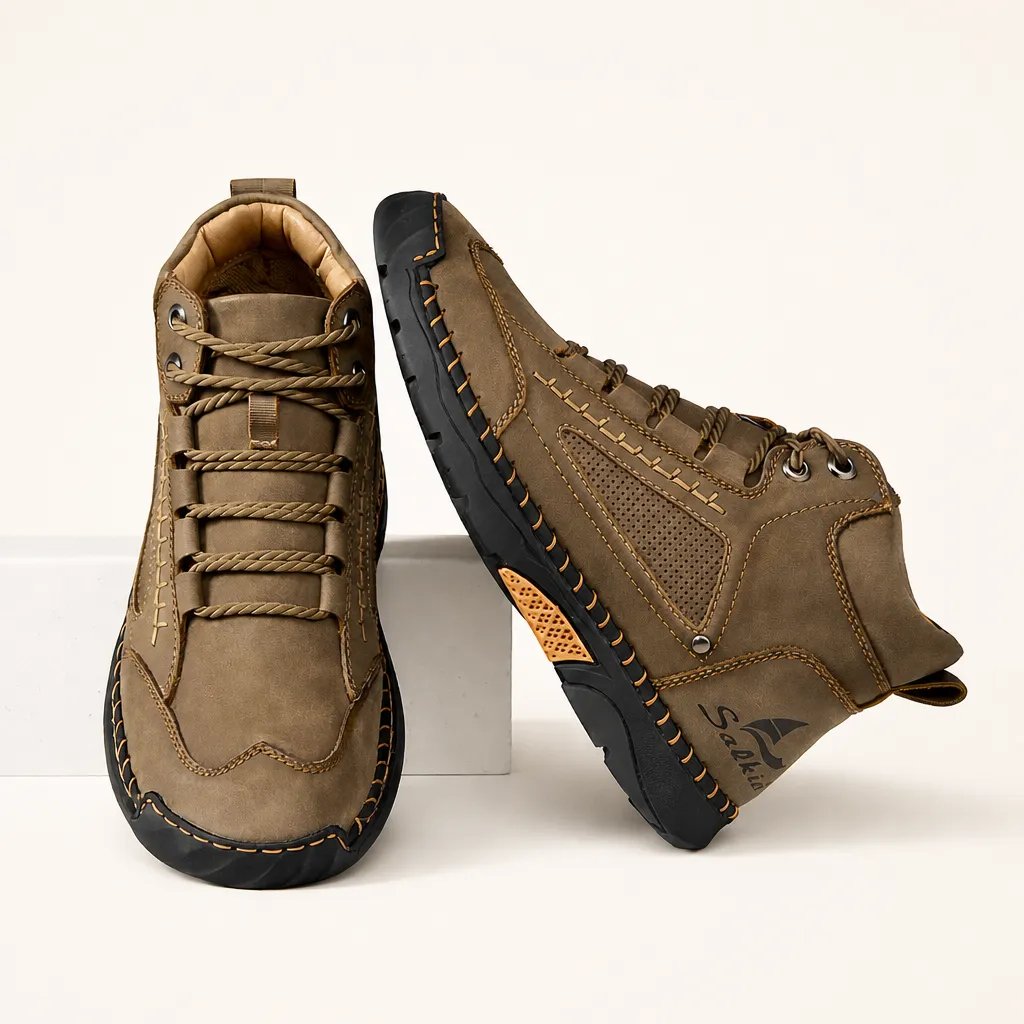 Robuste Outdoor-Stiefel für Herren mit orthopädischer Unterstützung
