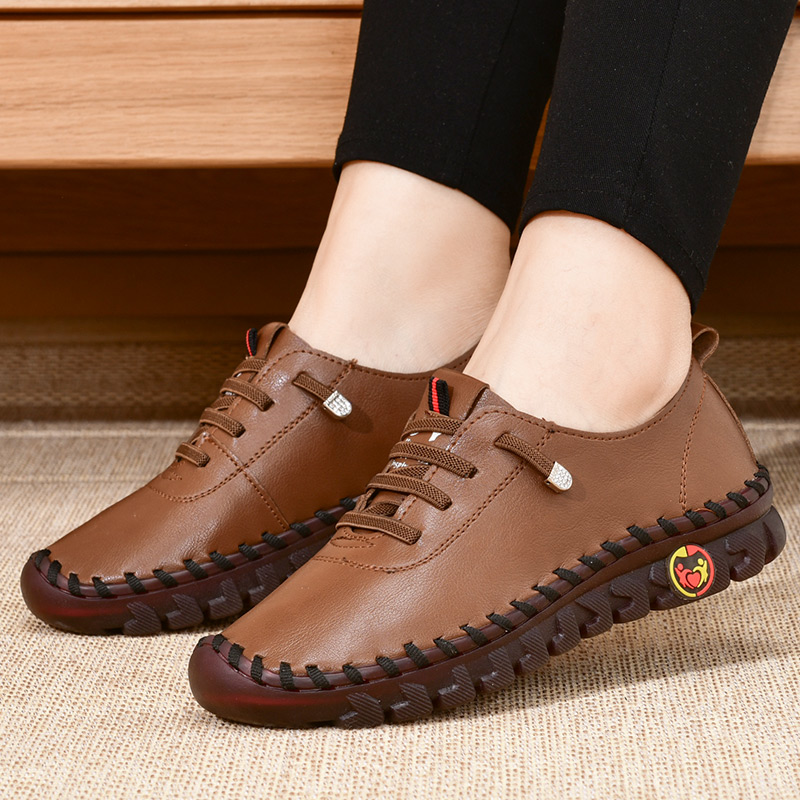 Women's Calfskin Leather Walking Shoes – Ultra Comfortable