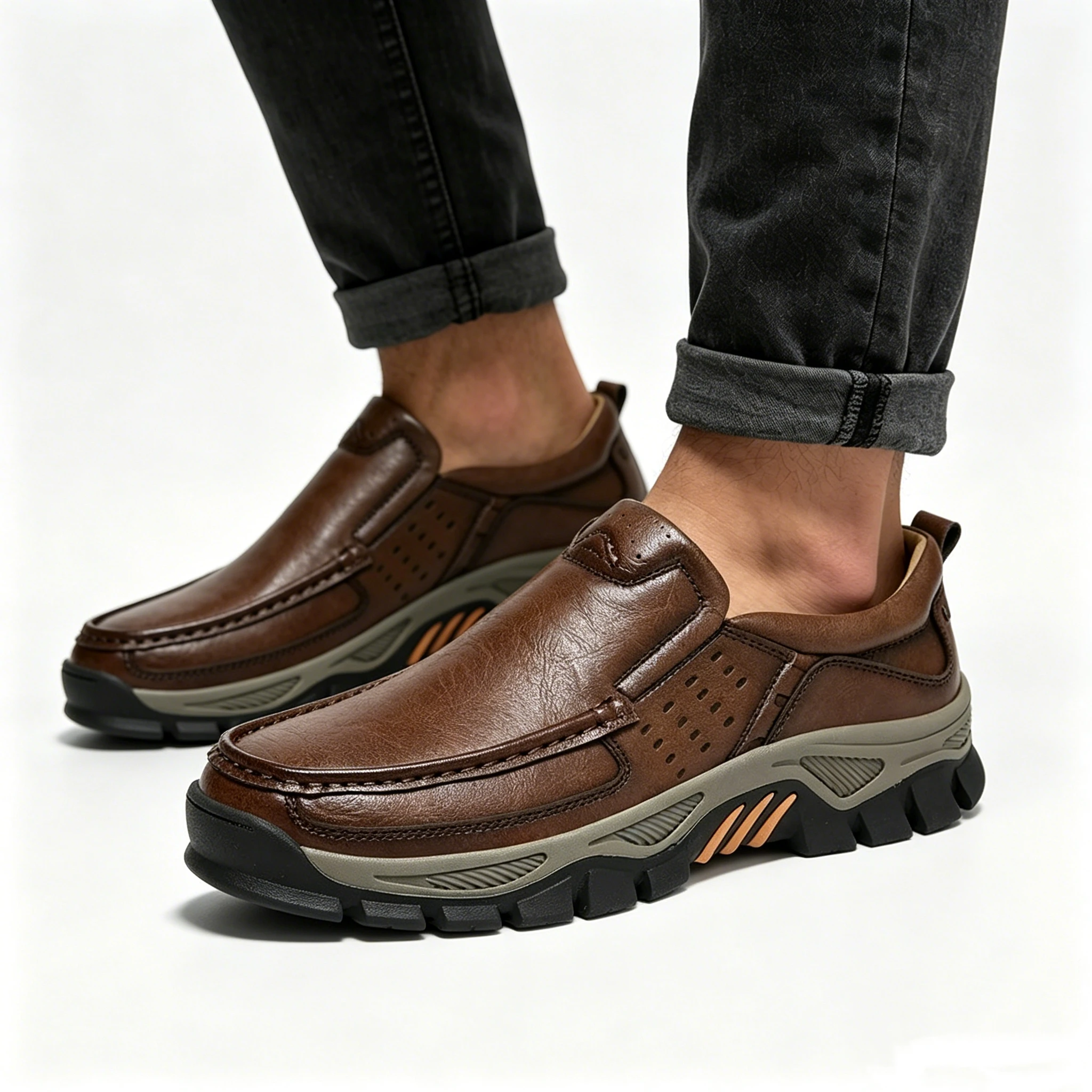 ⏰Letzter Tag! 45 % Rabatt  🔥Heiperlye®Herren orthopädische handgefertigte Schuhe aus echtem Leder