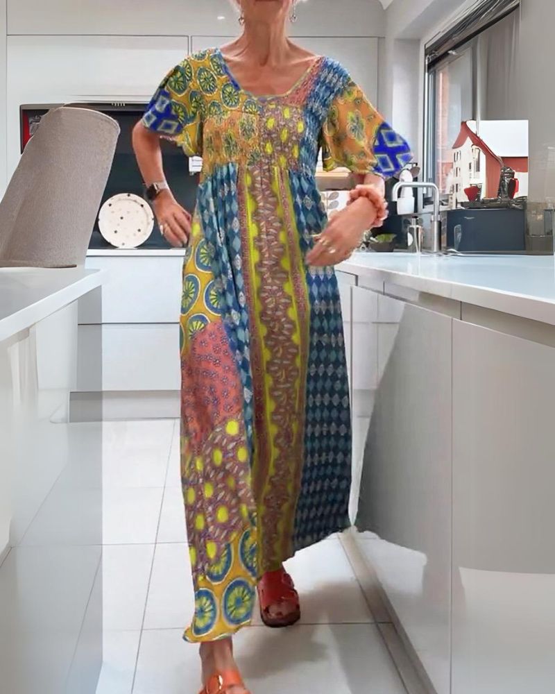 Ash™ - Buntes Bohemian-Kleid