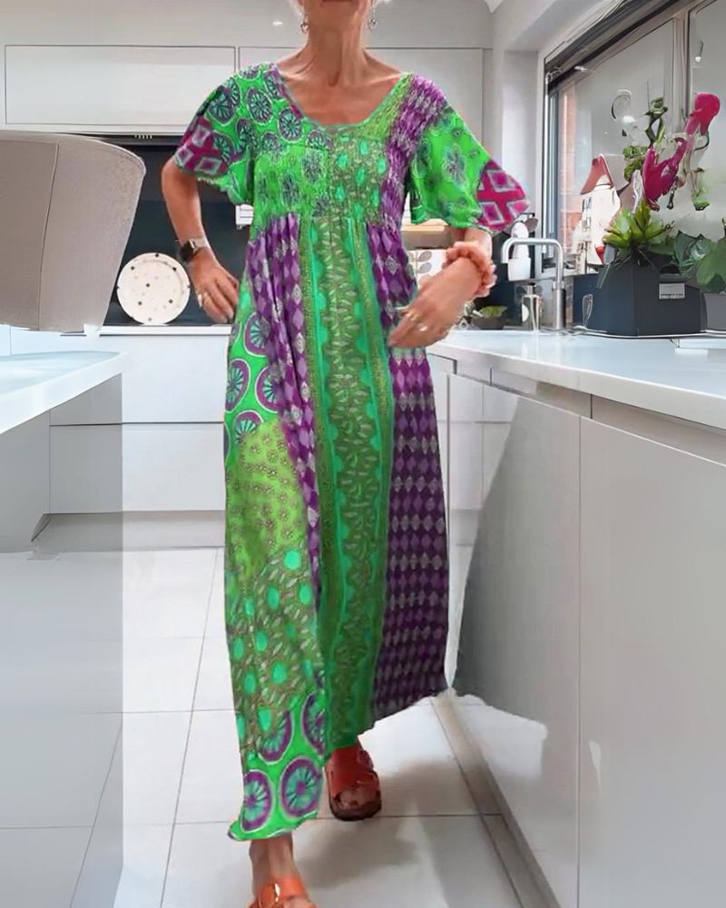 Ash™ - Buntes Bohemian-Kleid