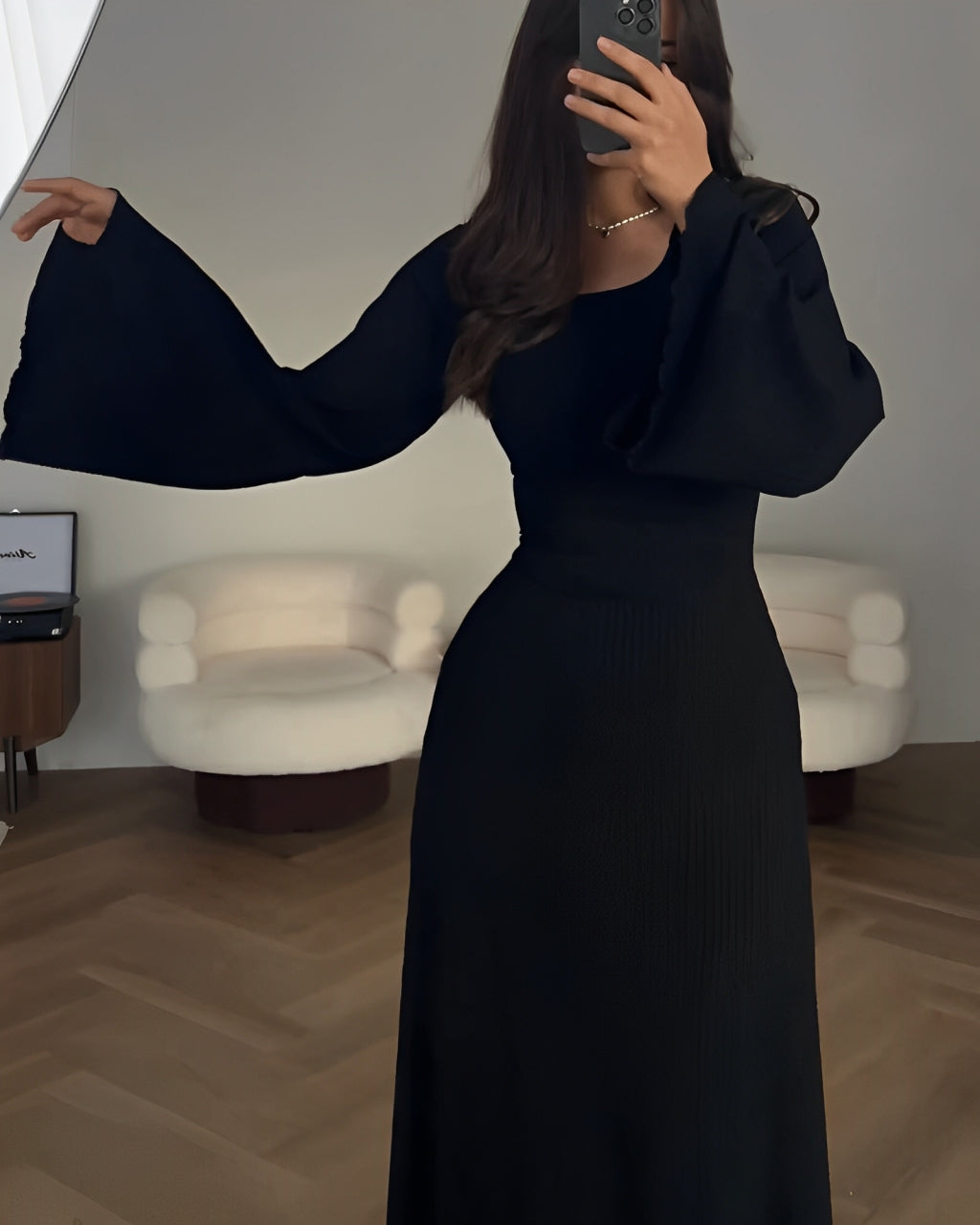 GABY | Elegant strikket maxikjole