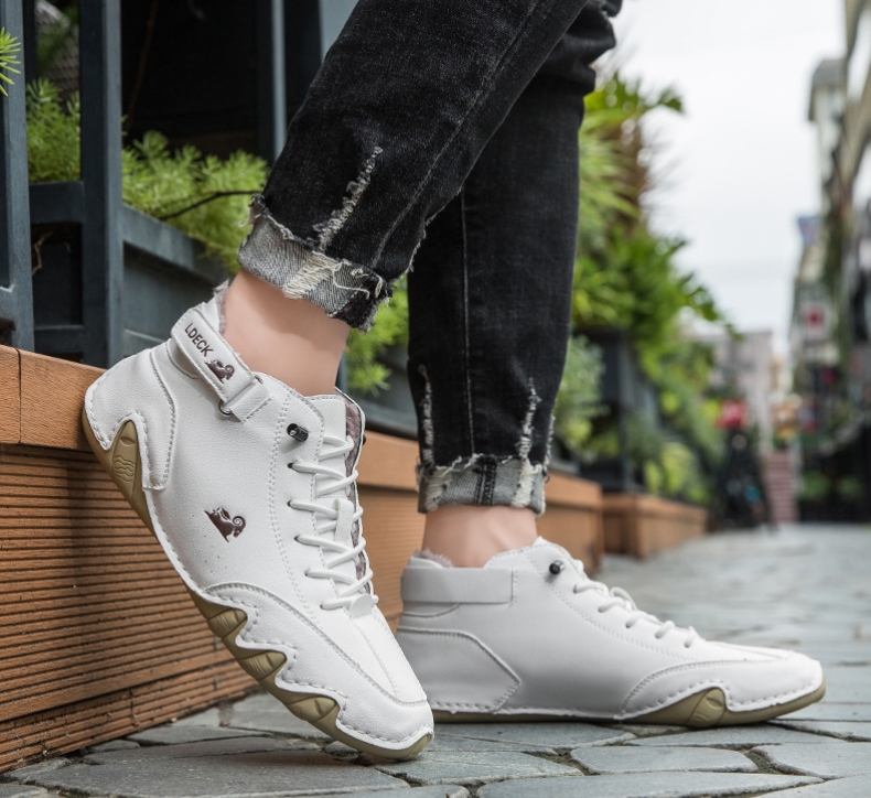Unisex handgefertigte Echtleder-Barfußschuhe, rutschfest & komfortabel – mit und ohne Plüschfutter