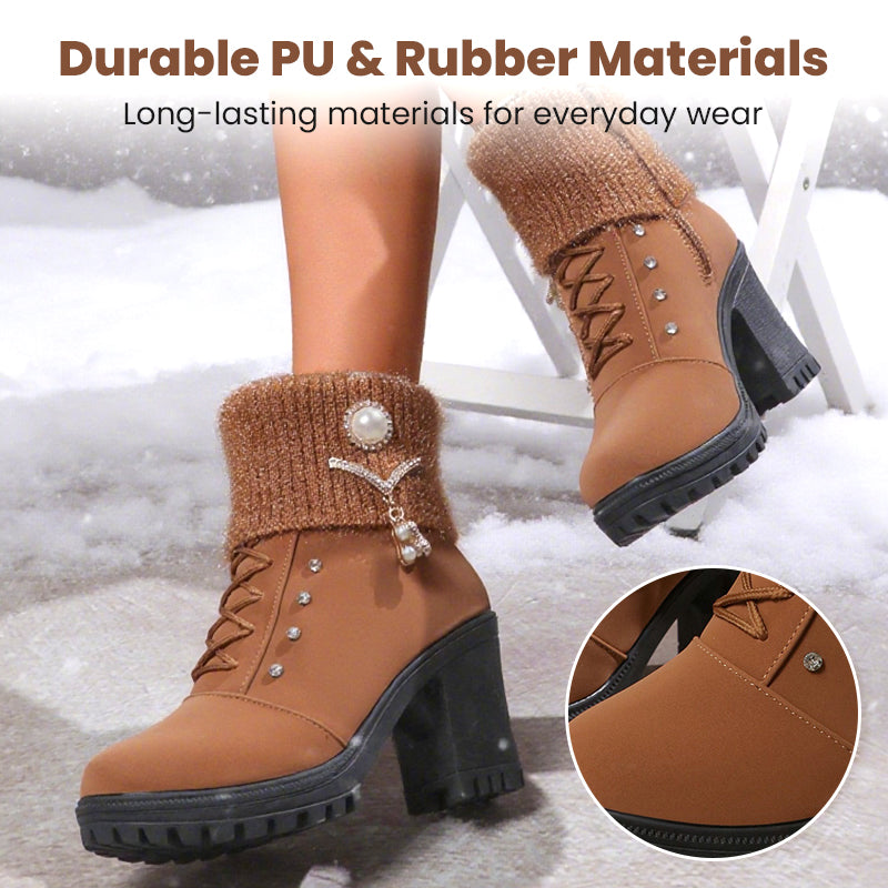 Crissa™ – Damenstiefel mit Dicken Absätzen