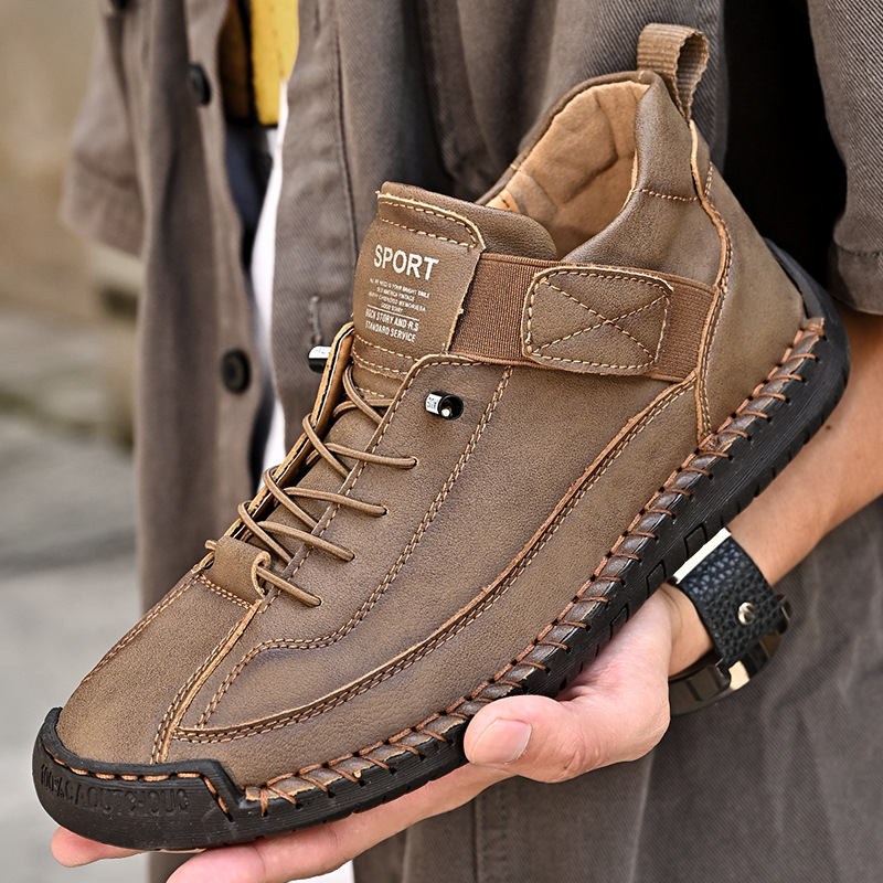 🔥Bestseller 2026💥Herren-Lederstiefel im Mid-Top-Stil