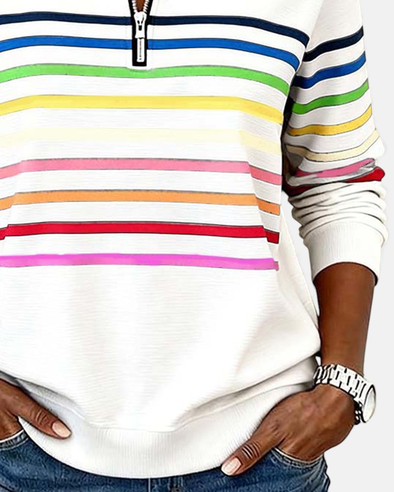 Trina-mae™ – Bequeme Striped Sweater