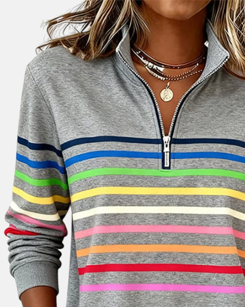 Trina-mae™ – Bequeme Striped Sweater