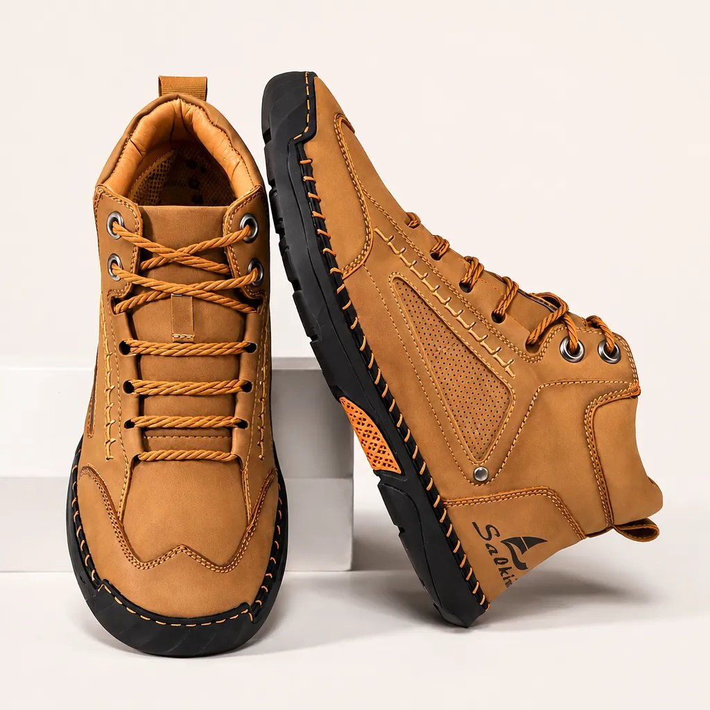 Robuste Outdoor-Stiefel für Herren mit orthopädischer Unterstützung