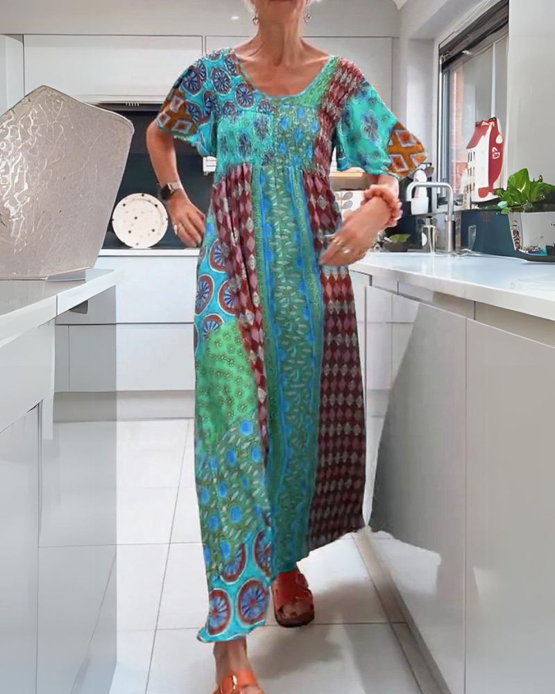 Ash™ - Buntes Bohemian-Kleid
