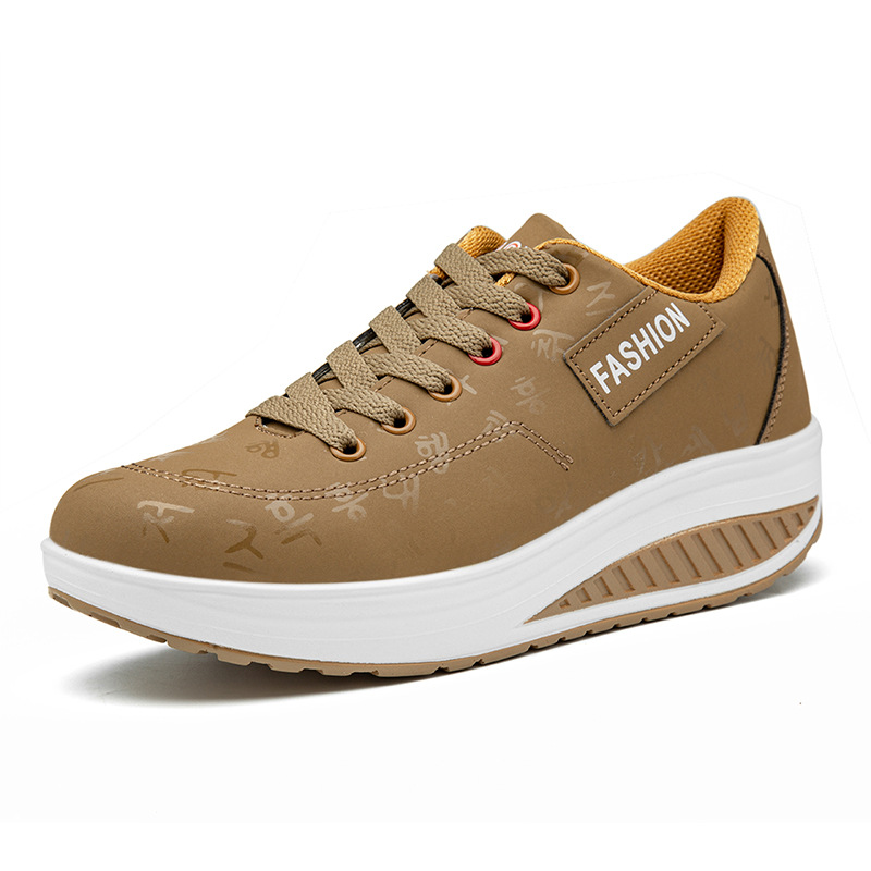 Heiperlye™ Damen Freizeitschuhe Herbst/Winter – Atmungsaktive Plateausneaker mit Keilabsatz & Schnürung