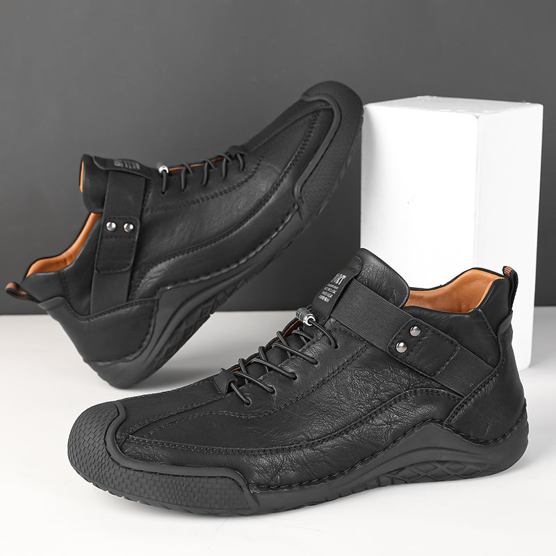 ⏱️LETZTER TAG! 60 % RABATT🔥Handgenähte, rutschfeste Freizeitstiefel für Herren aus Leder | Stilvolle und lässige Herrenschuhe