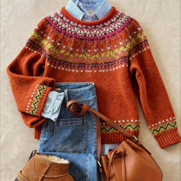 Arvy™ - Eleganter Vintage-Strickpullover