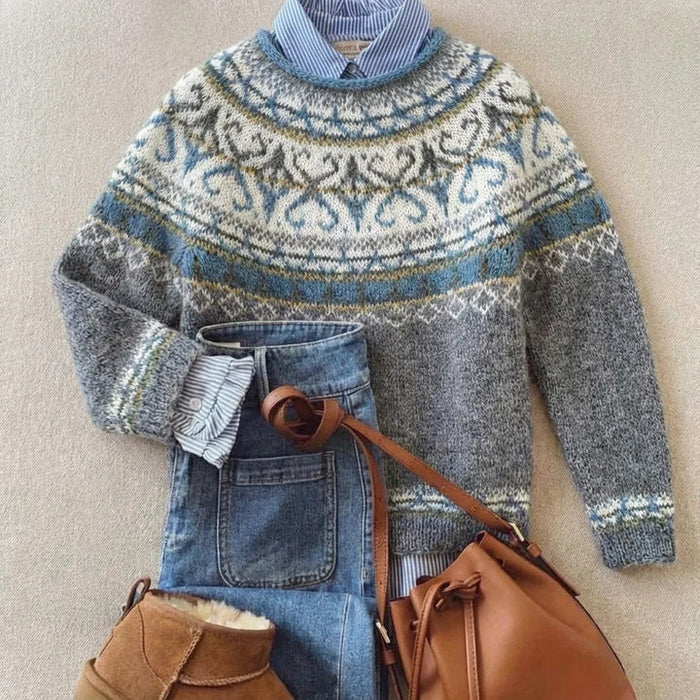 Arvy™ - Eleganter Vintage-Strickpullover