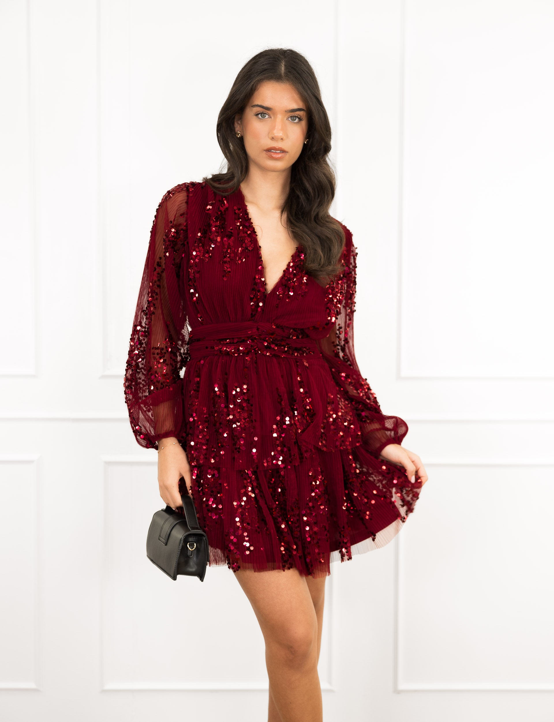 Jutta | Kjole bordeaux