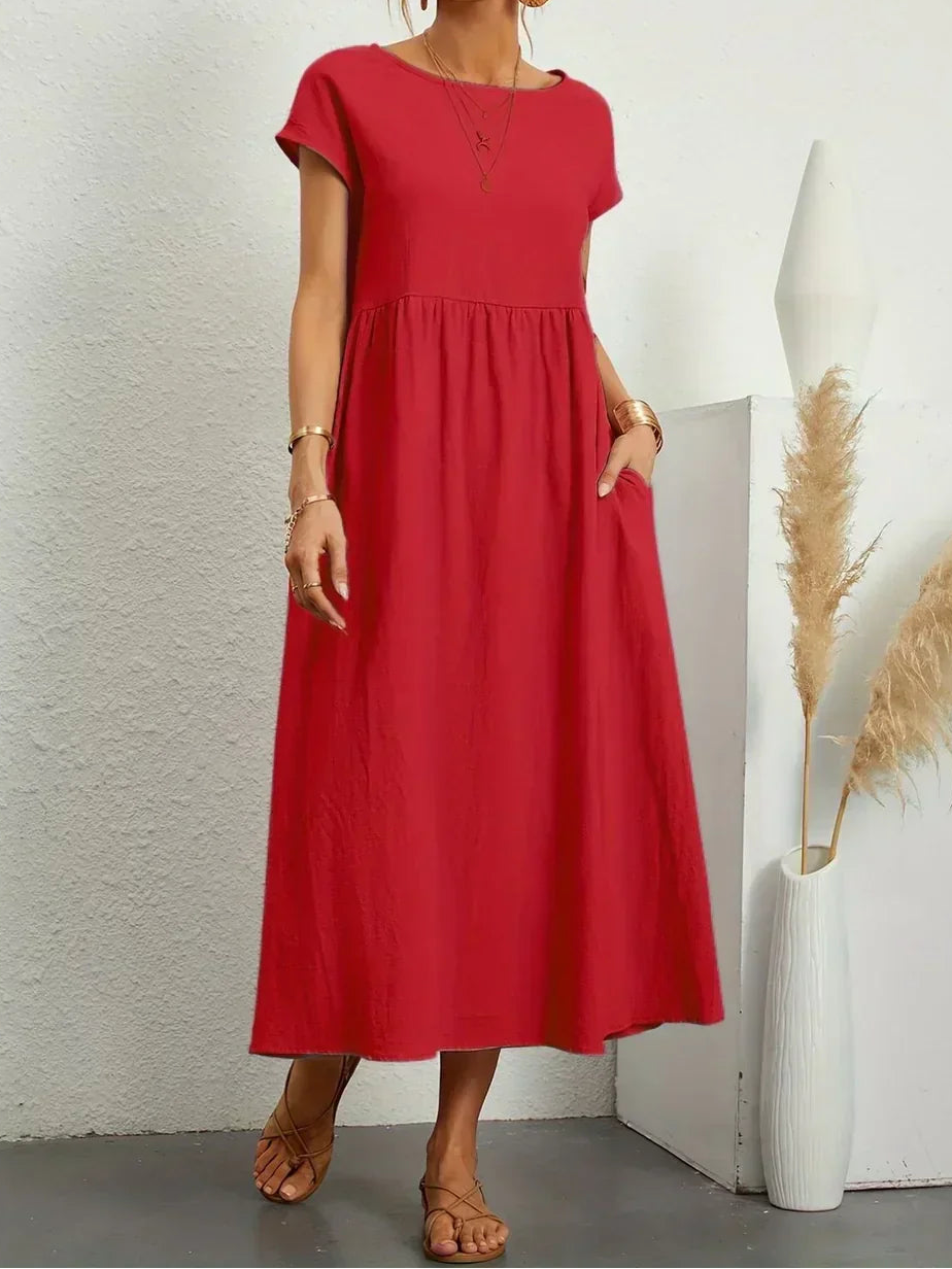 Anna™ – Entspanntes & Stylishes Midikleid