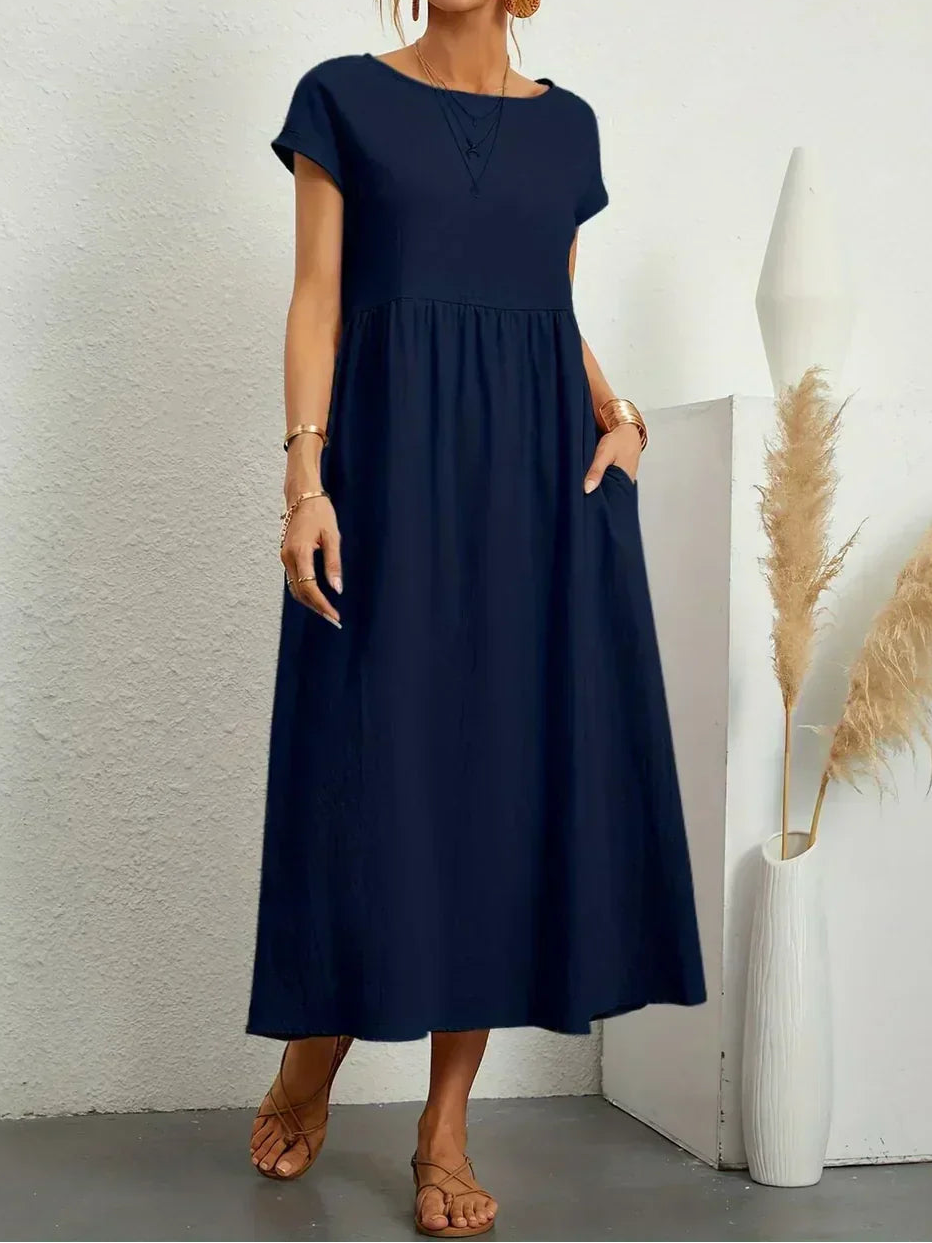 Anna™ – Entspanntes & Stylishes Midikleid