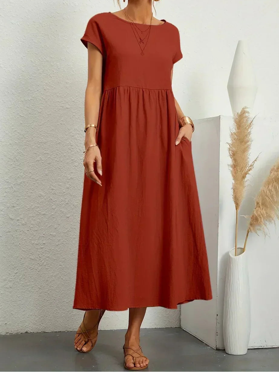 Anna™ – Entspanntes & Stylishes Midikleid