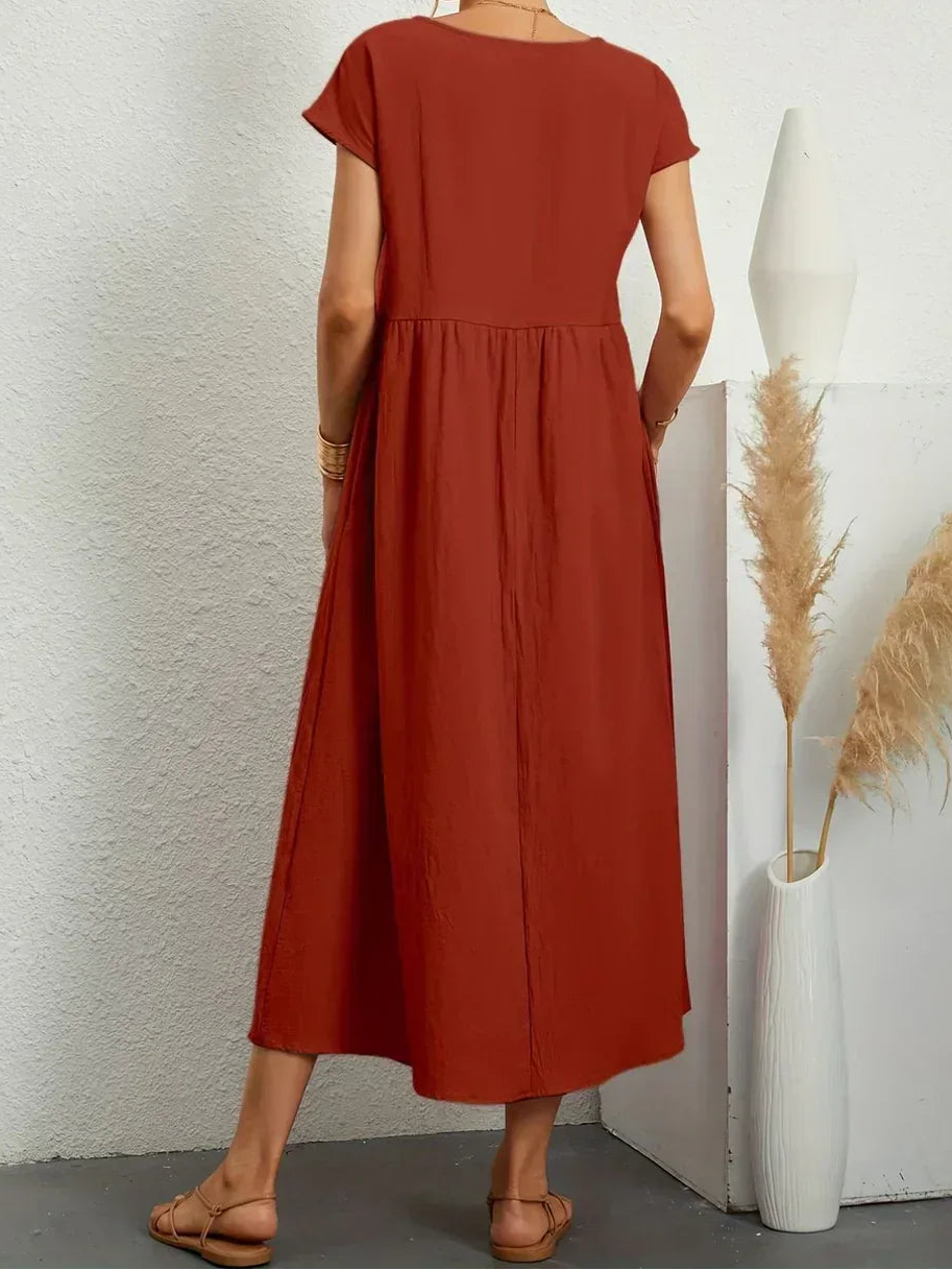 Anna™ – Entspanntes & Stylishes Midikleid