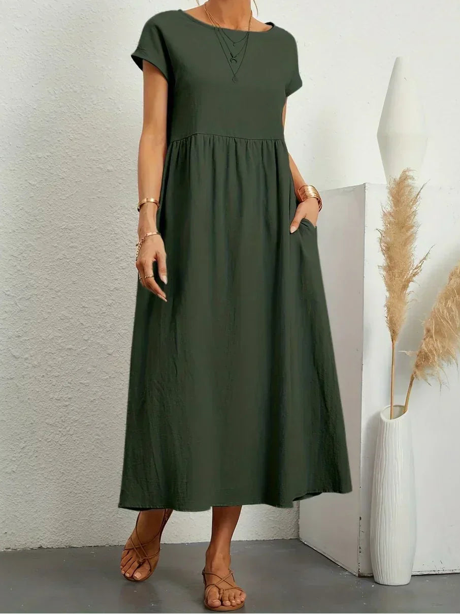 Anna™ – Entspanntes & Stylishes Midikleid