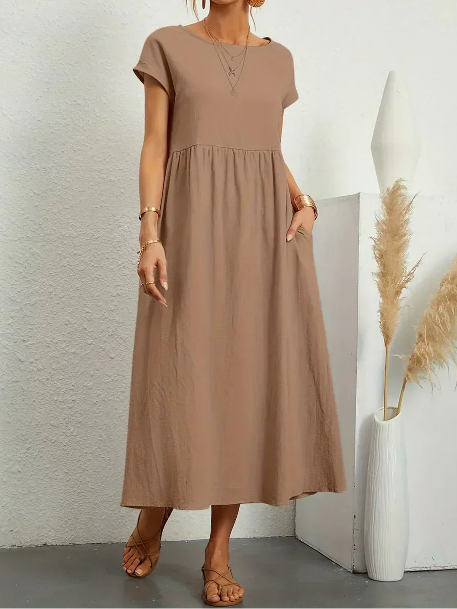 Anna™ – Entspanntes & Stylishes Midikleid