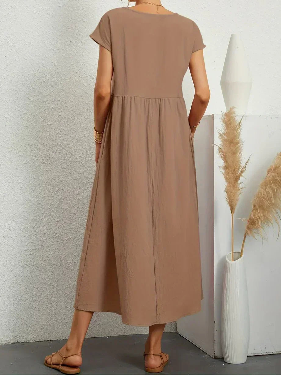 Anna™ – Entspanntes & Stylishes Midikleid