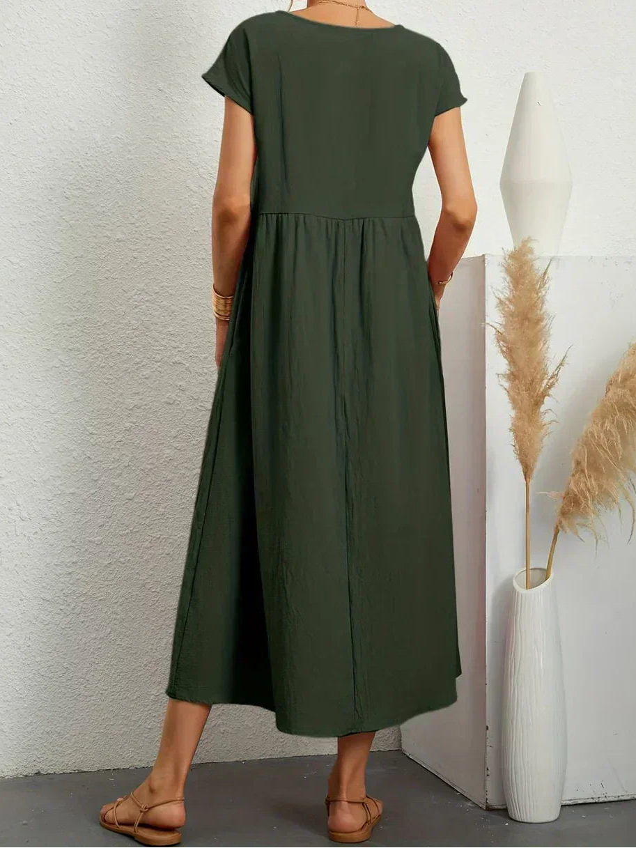 Anna™ – Entspanntes & Stylishes Midikleid