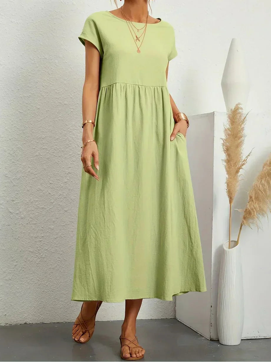 Anna™ – Entspanntes & Stylishes Midikleid