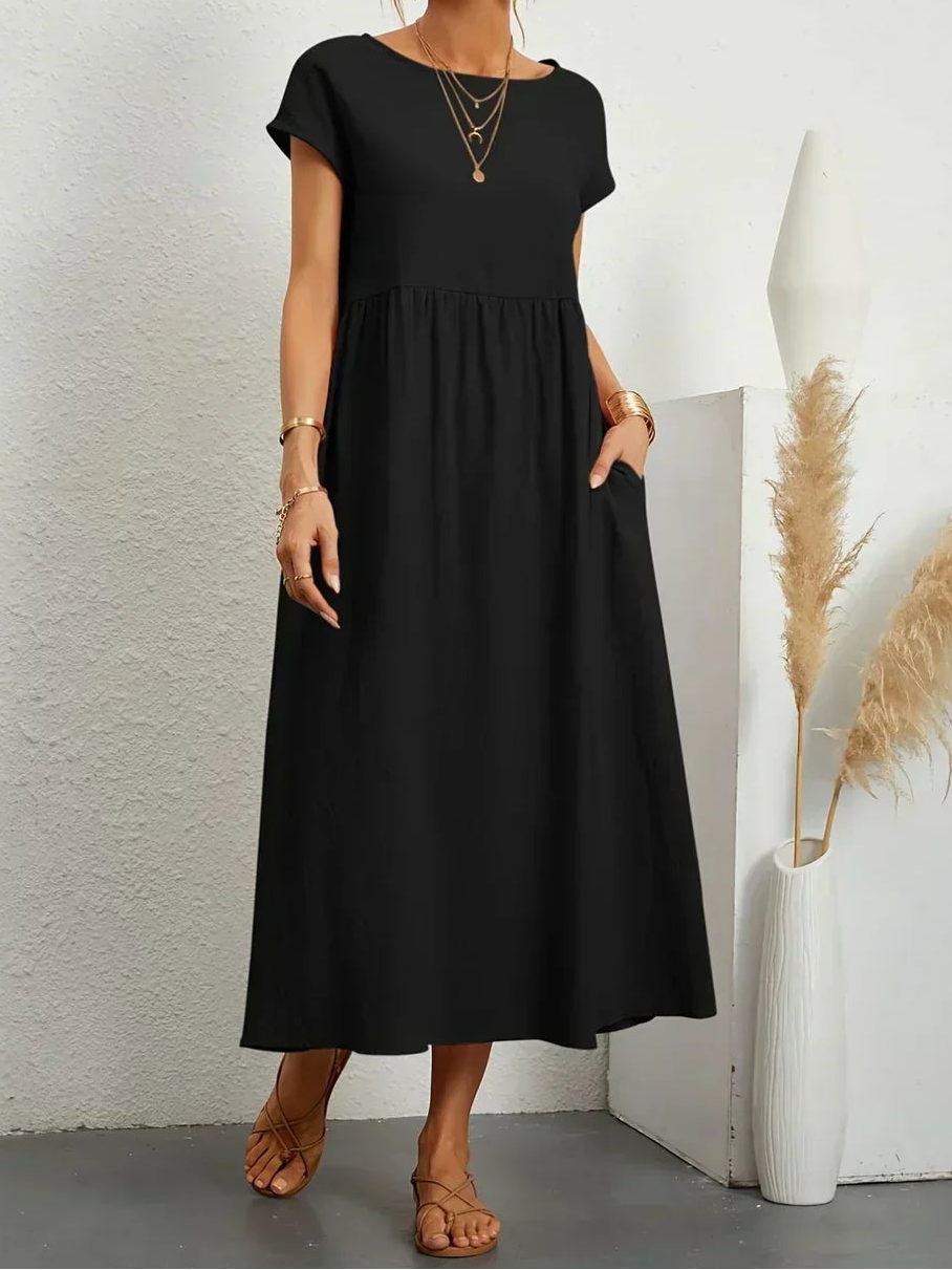 Anna™ – Entspanntes & Stylishes Midikleid
