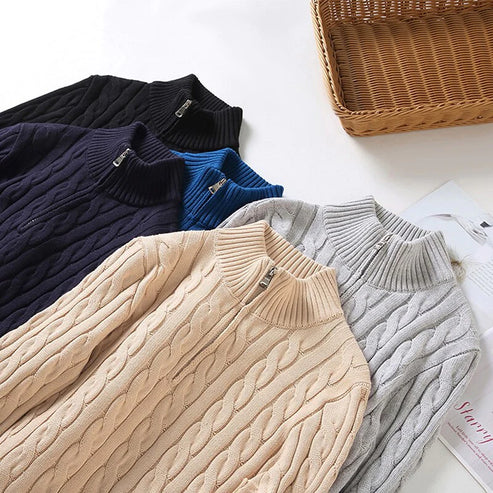 Casper| Old Money Halb-Reißverschluss-Pullover