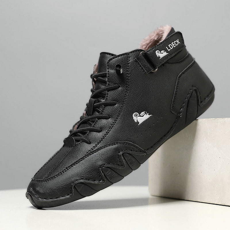 Unisex handgefertigte Echtleder-Barfußschuhe, rutschfest & komfortabel – mit und ohne Plüschfutter