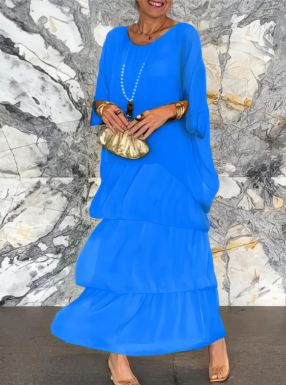 Shina™ - Elegantes Fließendes Maxikleid