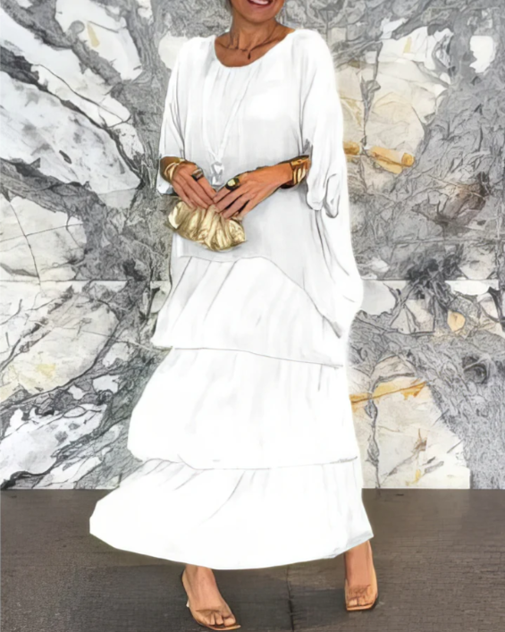 Shina™ - Elegantes Fließendes Maxikleid