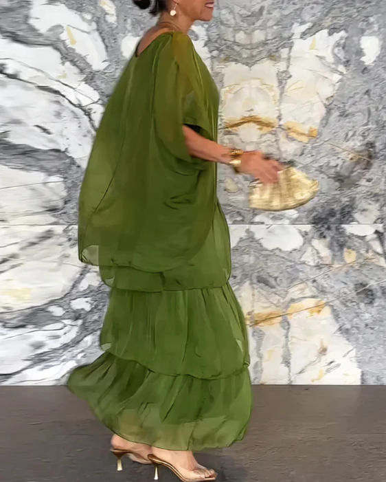 Shina™ - Elegantes Fließendes Maxikleid