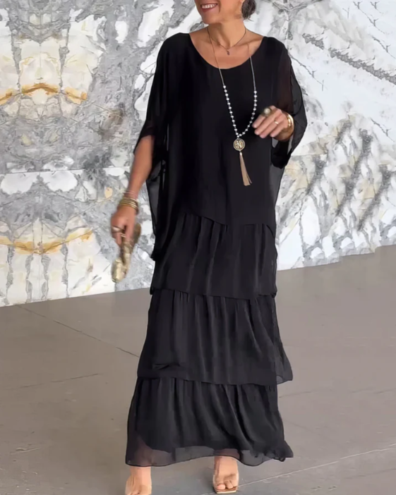Shina™ - Elegantes Fließendes Maxikleid