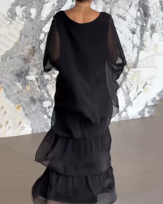 Shina™ - Elegantes Fließendes Maxikleid