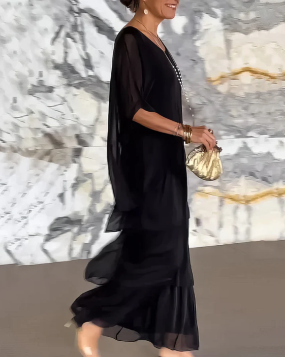 Shina™ - Elegantes Fließendes Maxikleid