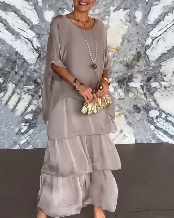 Shina™ - Elegantes Fließendes Maxikleid