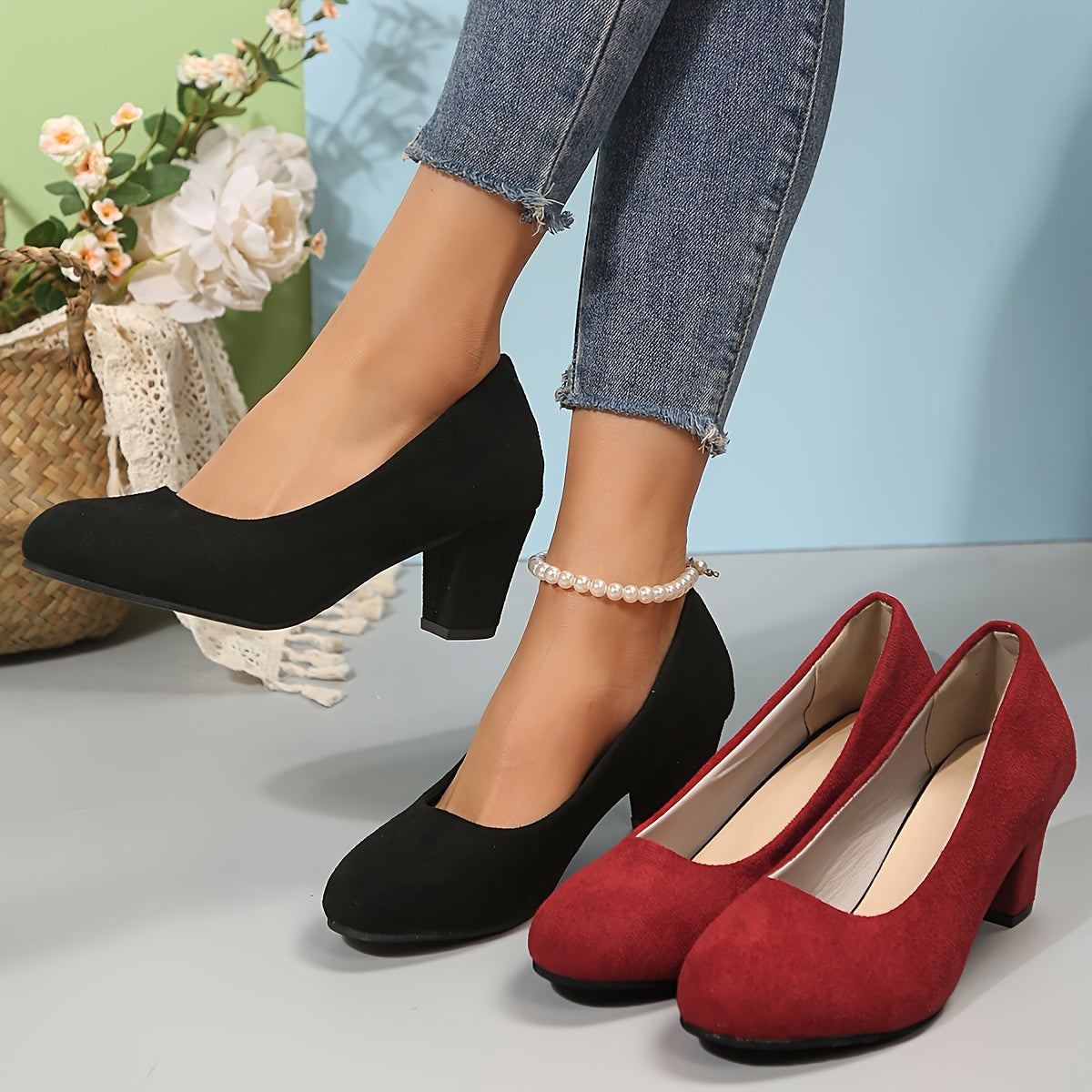 Lotus™ – Komfort-Pumps mit stabilem Absatz