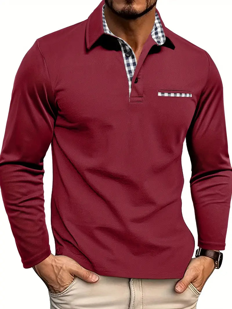 Lars – Poloshirt mit langen Ärmeln