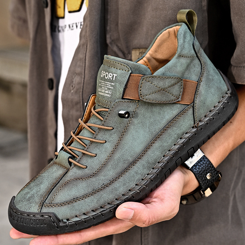 🔥Bestseller 2026💥Herren-Lederstiefel im Mid-Top-Stil