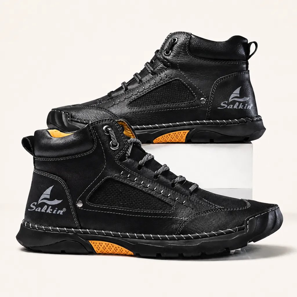 Robuste Outdoor-Stiefel für Herren mit orthopädischer Unterstützung