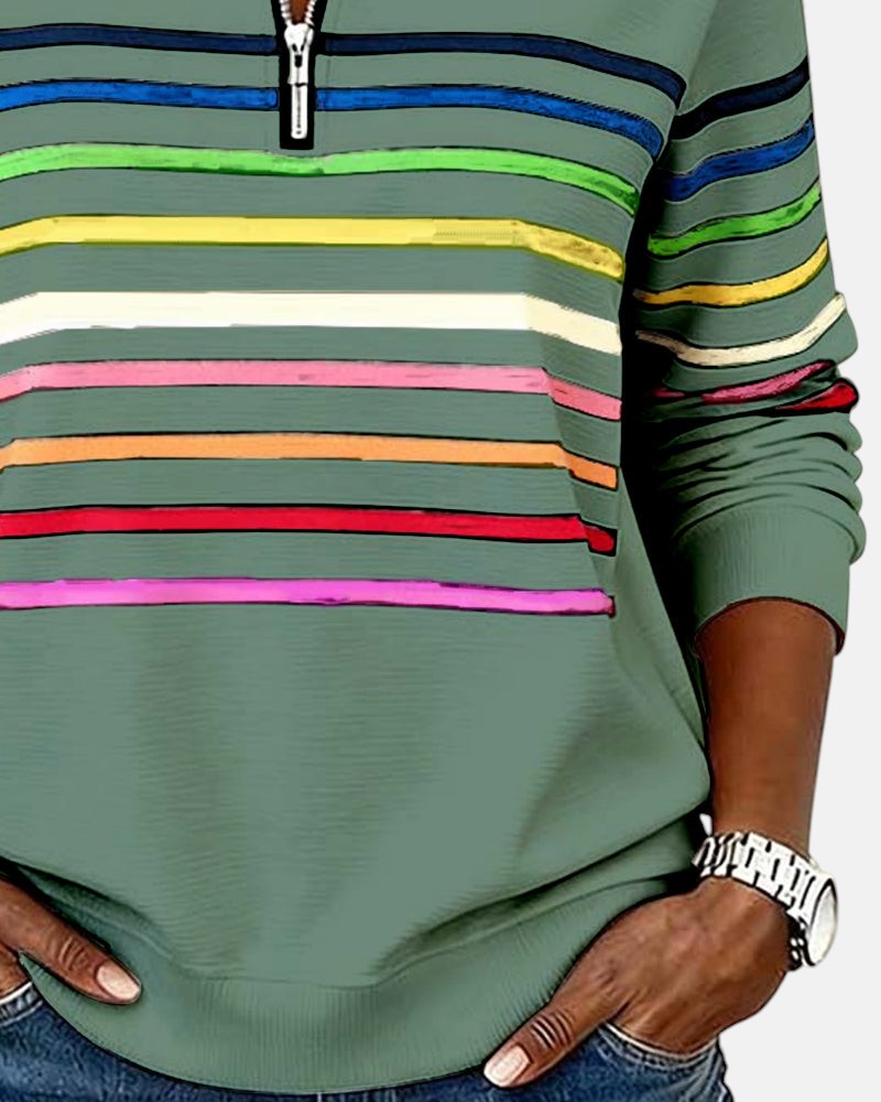 Trina-mae™ – Bequeme Striped Sweater