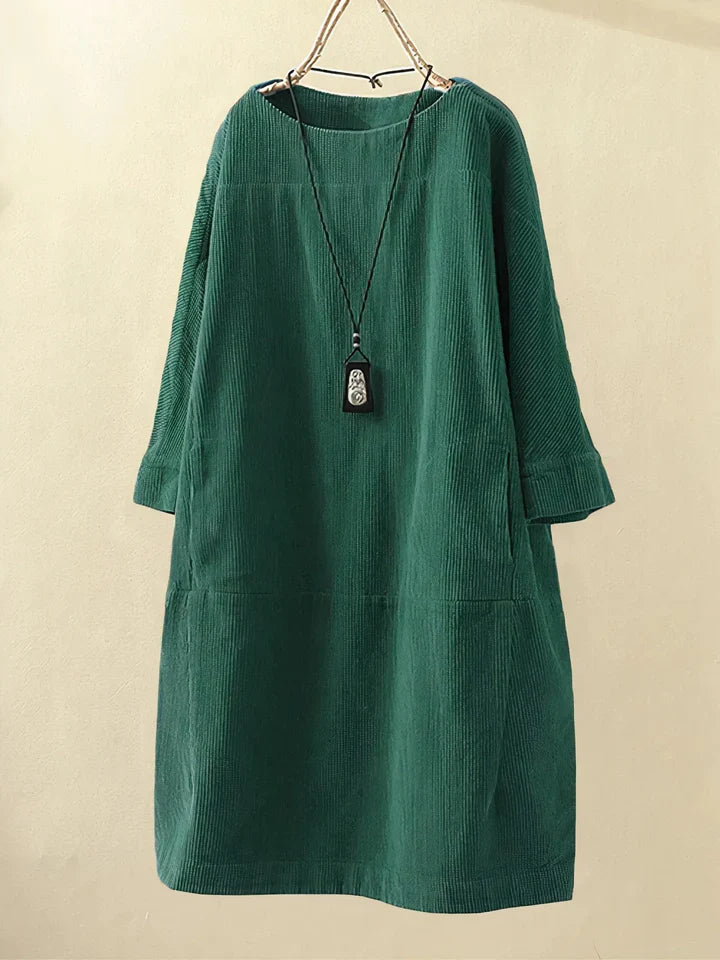 Velvra™ - Gemütliche Vintage Cord Tunika