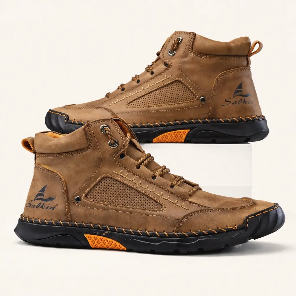 Robuste Outdoor-Stiefel für Herren mit orthopädischer Unterstützung
