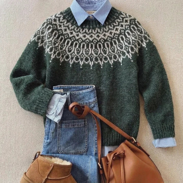 Arvy™ - Eleganter Vintage-Strickpullover