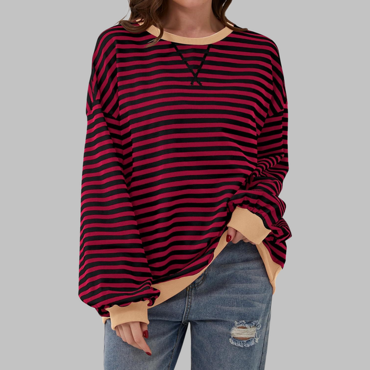 Lucy™ - Lässiger Gestreifter Pullover