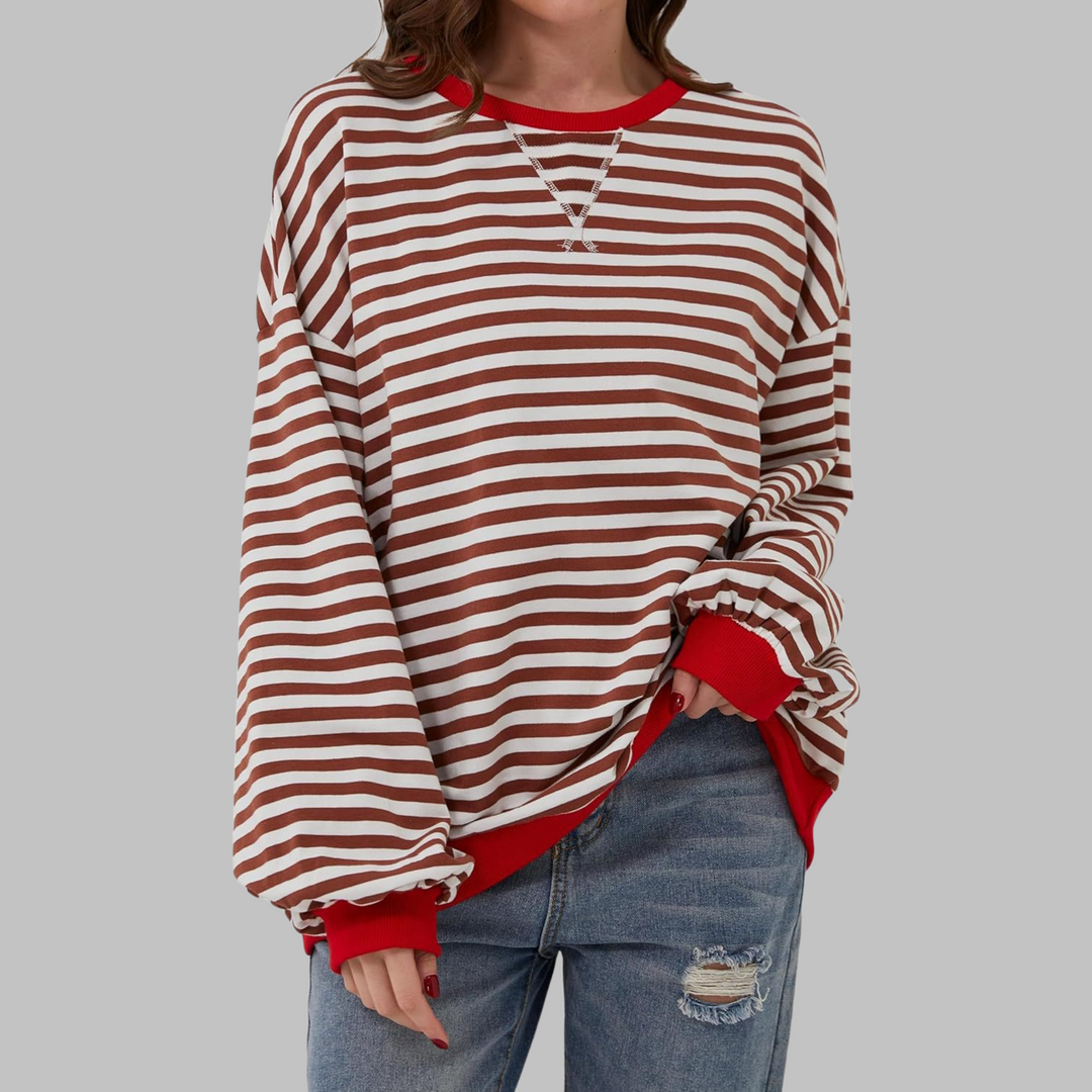 Lucy™ - Lässiger Gestreifter Pullover